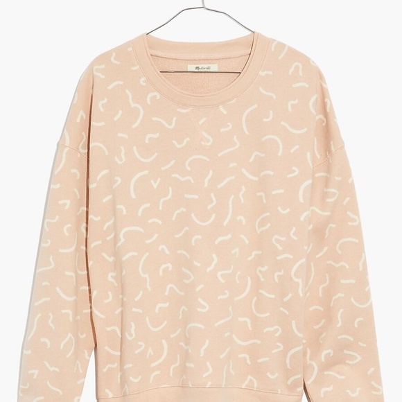 Double-Crewneck Sweatshirt in Bold Squiggles Womens size S preloved - Picture 4 of 6